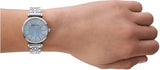  Shop Authentic Emporio Armani Gianni T-Bar Quartz Blue Dial Silver Steel Strap Watch For Women - AR11594 - Luxxuri