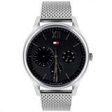  Shop Authentic Tommy Hilfiger Damon Quartz Chronograph Black Dial Silver Mesh Bracelet Watch for Men - 1791415 - Luxxuri