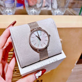  Shop Authentic Michael Kors Pyper Quartz Mother of Pearl White Dial Rose Gold Mesh Strap Watch For Women - MK4588 - Luxxuri