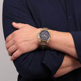  Shop Authentic Maserati Successo Chronograph Blue Dial Gold Steel Strap Watch For Men - R8873621021 - Luxxuri