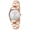  Shop Authentic Calvin Klein Dainty White Dial Rose Gold Steel Strap Watch for Women - K7L23646 - Luxxuri
