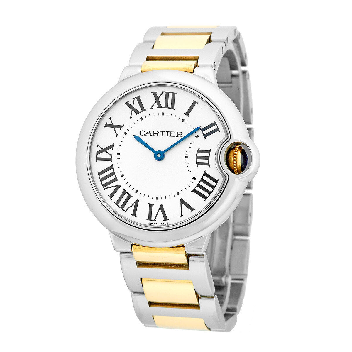  Shop Authentic Cartier Ballon Bleu Silver Dial Two Tone Steel Strap Watch for Unisex Watch - W69008Z3 - Luxxuri