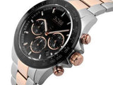  Shop Authentic Hugo Boss Here Chronograph Black Dial Two Tone Steel Strap Watch for Men - 1513757 - Luxxuri