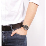  Shop Authentic Tissot T Classic Tradition Quartz Black Dial Black Leather Strap Watch For Men - T063.610.16.058.00 - Luxxuri