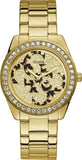  Shop Authentic Guess G Twist Diamonds Gold Dial Gold Steel Strap Watch For Women - W1201L2 - Luxxuri
