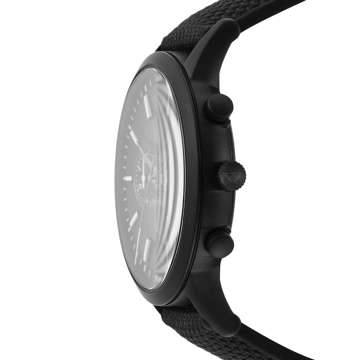  Shop Authentic Emporio Armani Renato Chronograph Black Dial Black Nylon Strap Watch For Men - AR11457 - Luxxuri