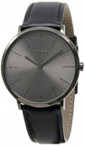  Shop Authentic Hugo Boss Modern Grey Dial Black Leather Strap Watch for Men - 1513540 - Luxxuri