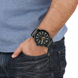  Shop Authentic Salvatore Ferragamo F-80 Classic Black Dial Black Rubber Strap Watch for Men - SFHY01622 - Luxxuri