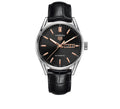  Shop Authentic Tag Heuer Carrera Day Date Black Dial Black Leather Strap Watch for Men - WBN2013.FC6503 - Luxxuri