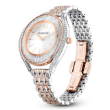  Shop Authentic Swarovski Crystalline Aura White Dial Two Tone Mesh Strap Watch for Women - 5644075 - Luxxuri