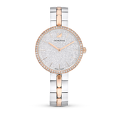  Shop Authentic Swarovski Cosmopolitan Crystals Silver Dial Two Tone Steel Strap Watch for Women - 5644081 - Luxxuri