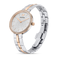 Swarovski Cosmopolitan Crystals Silver Dial Two Tone Steel Strap Watch for Women - 5644081