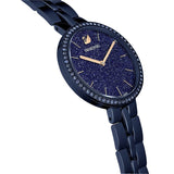  Shop Authentic Swarovski Cosmopolitan Crystals Blue Dial Blue Steel Strap Watch for Women - 5647452 - Luxxuri