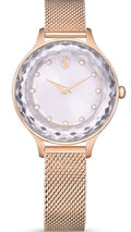  Shop Authentic Swarovski Octea Nova Silver Dial Rose Gold Mesh Strap Watch for Women - 5650011 - Luxxuri
