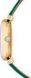  Shop Authentic Swarovski Crystalline Wonder Silver Dial Green Leather Strap Watch for Women - 5656893 - Luxxuri