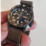  Shop Authentic Seiko 5 Sport Automatic Black Dial Green Nylon Strap Watch For Men - SRPD65K4 - Luxxuri