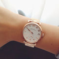  Shop Authentic Marc Jacobs Baker White Dial Two Tone Steel Strap Watch for Women - MBM3312 - Luxxuri