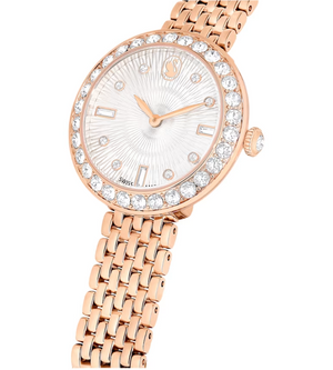  Shop Authentic Swarovski Certa Crystals Silver Dial Rose Gold Steel Strap Watch for Women - 5672981 - Luxxuri