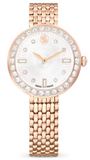  Shop Authentic Swarovski Certa Crystals Silver Dial Rose Gold Steel Strap Watch for Women - 5672981 - Luxxuri