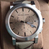  Shop Authentic Burberry The City Smoked Brown Dial Brown Leather Strap Watch for Men - BU9361 - Luxxuri