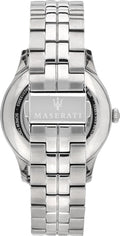  Shop Authentic Maserati Ricordo Automatic Skeleton Silver Dial Silver Steel Strap Watch For Men - R8823133005 - Luxxuri