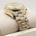  Shop Authentic Michael Kors Mini Bradshaw Crystals Gold Dial Gold Steel Strap Watch For Women - MK6494 - Luxxuri