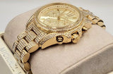  Shop Authentic Michael Kors Mini Bradshaw Crystals Gold Dial Gold Steel Strap Watch For Women - MK6494 - Luxxuri