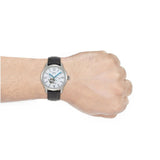  Shop Authentic Fossil Townsman Automatic Chronograph White Dial Blue Leather Strap Watch for Men - ME3167 - Luxxuri