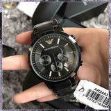  Shop Authentic Emporio Armani Classic Chronograph Grey Dial Grey Steel Strap Watch For Men - AR2454 - Luxxuri