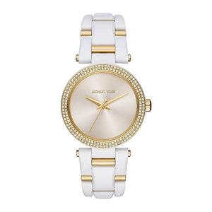  Shop Authentic Michael Kors Delray Rose Gold Dial White Steel Strap Watch for Women - MK4315 - Luxxuri