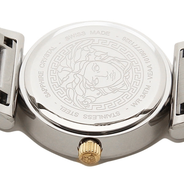  Shop Authentic Versace V Metal Icon Silver Dial Silver & Grey Strap Watch for Women - VLC120016 - Luxxuri