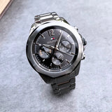  Shop Authentic Tommy Hilfiger Lars Chronograph Black Dial Black Steel Strap Watch For Men - 1792061 - Luxxuri