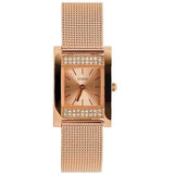  Shop Authentic Guess Nouveau Diamonds Rose Gold Dial Rose Gold Mesh Bracelet Watch for Women - W0127L3 - Luxxuri