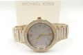  Shop Authentic Michael Kors Kerry Crystals Gold Dial Gold Steel Strap Watch For Women - MK3360 - Luxxuri