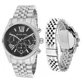  Shop Authentic Michael Kors Runway Chronograph Black Dial Silver Steel Strap Watch For Women - MK5708 - Luxxuri