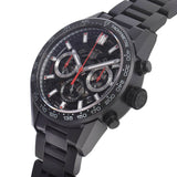  Shop Authentic Tag Heuer Carrera Automatic Chronograph Black Dial Black Steel Strap Watch for Men - CBG2090.BH0661 - Luxxuri