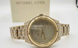  Shop Authentic Michael Kors Lauryn Crystals Gold Dial Gold Steel Strap Watch For Women - MK3930 - Luxxuri