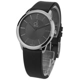  Shop Authentic Calvin Klein Minimal Black Dial Black Leather Strap Watch for Men - K3M211C4 - Luxxuri