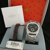  Shop Authentic Fossil Machine Chronograph Black Dial Silver Steel Strap Watch for Men - FS4776 - Luxxuri