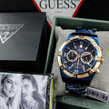  Shop Authentic Guess Jolt Analog Blue Dial Blue Steel Strap Watch for Men - W0377G4 - Luxxuri