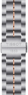 Tissot T Classic Luxury Powermatic 80 Black Dial Silver Steel Strap Watch For Men - T086.407.22.067.00
