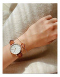  Shop Authentic Daniel Wellington Classic Petite St Mawes White Dial Brown Leather Strap Watch For Women - DW00100231 - Luxxuri