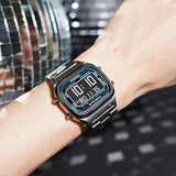  Shop Authentic Fossil Retro Digital Black Dial Black Steel Strap Watch for Men - FS5846 - Luxxuri