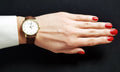 Tissot Everytime Desire Small White Dial Maroon Leather Strap Watch For Women - T109.210.36.031.00