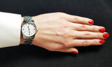  Shop Authentic Tissot Le Locle Automatic Diamonds Mother of Pearl Dial Silver Steel Strap Watch For Women - T006.207.11.116.00 - Luxxuri