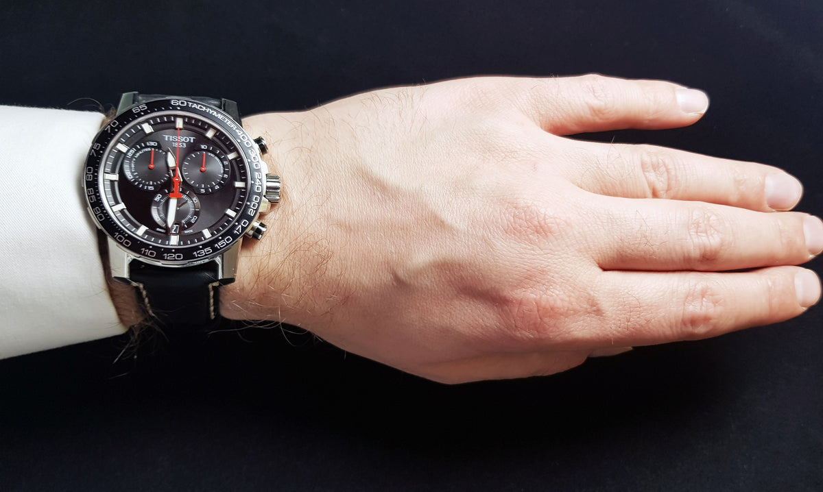  Shop Authentic Tissot Supersport Chrono Black Dial Black Leather Strap Watch for Men - T125.617.16.051.00 - Luxxuri