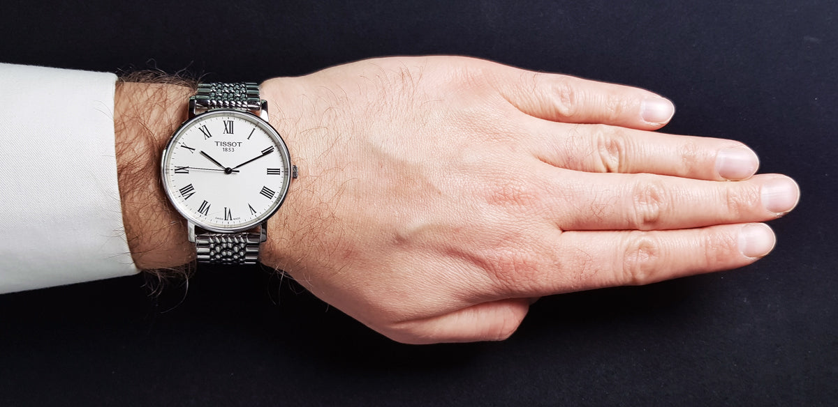  Shop Authentic Tissot T Classic Everytime White Dial Silver Mesh Bracelet Watch For Men - T109.410.11.033.00 - Luxxuri