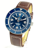  Shop Authentic Breitling Superocean Heritage '57 Blue Dial Brown Leather Strap Watch for Men - A10370161C1X1 - Luxxuri