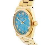  Shop Authentic Michael Kors Channing Turquoise Dial Gold Steel Strap Watch For Women - MK5894 - Luxxuri