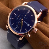  Shop Authentic Fossil The Commuter Blue Dial Blue Leather Strap Watch for Men - FS5404 - Luxxuri